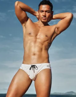 2EROS Swimwear^V10 Print Swimwear-Marble
