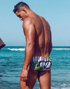 2EROS Sustainable Beachwear^V10 Print Swimwear-Siberian