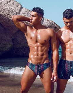 2EROS Sustainable Beachwear^V10 Print Swimwear-Viper