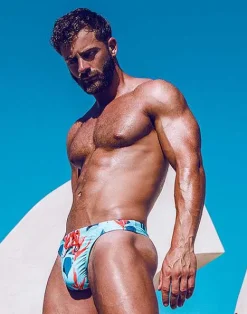 2EROS Thongs^V80 Print Thong-Caribbean Twist