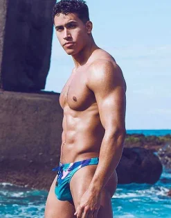2EROS Swimwear^V80 Swim Thong-Kai Blue