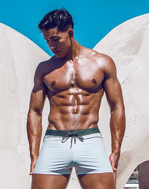 2EROS Swimwear^V65 Swim Trunks-Kombu Green/Moonbeam